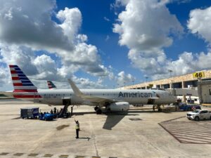 photo of airplane for travel planning around surgery